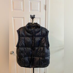 Lole Black Shiny Quilted Puffer Jacket